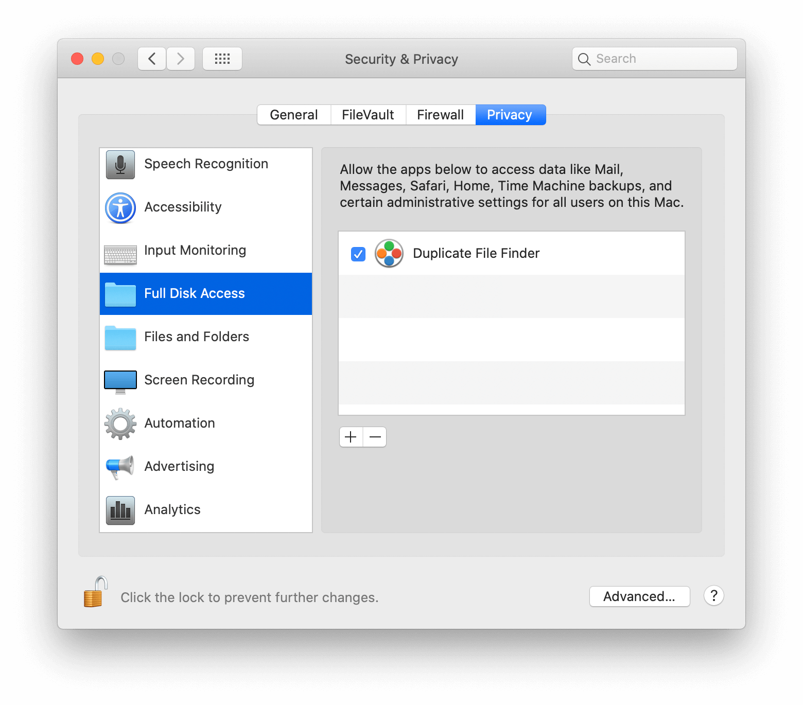 mac write access for location denied